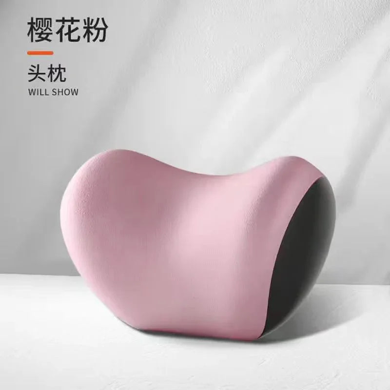 Car Neck Pillow – Ergonomic Lumbar Support Cushion With Memory Foam For Driver Seat