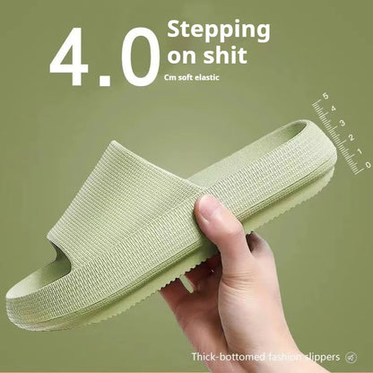 Eva's Simple Men's Slippers For Man Size 45 Poop Slippers. Wearing Soft-Soled Anti-Slip Shoes In Summer. And Women's Slippers