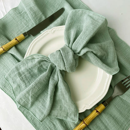 Cotton Cloth Napkins Set of 6 - 30x30cm Gauze Fabric for Wedding  Everyday Use