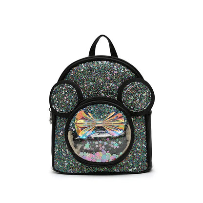 Cute Sequin Backpack for Girls - Cartoon Princess Kindergarten Schoolbag - ZOOMNSTORE