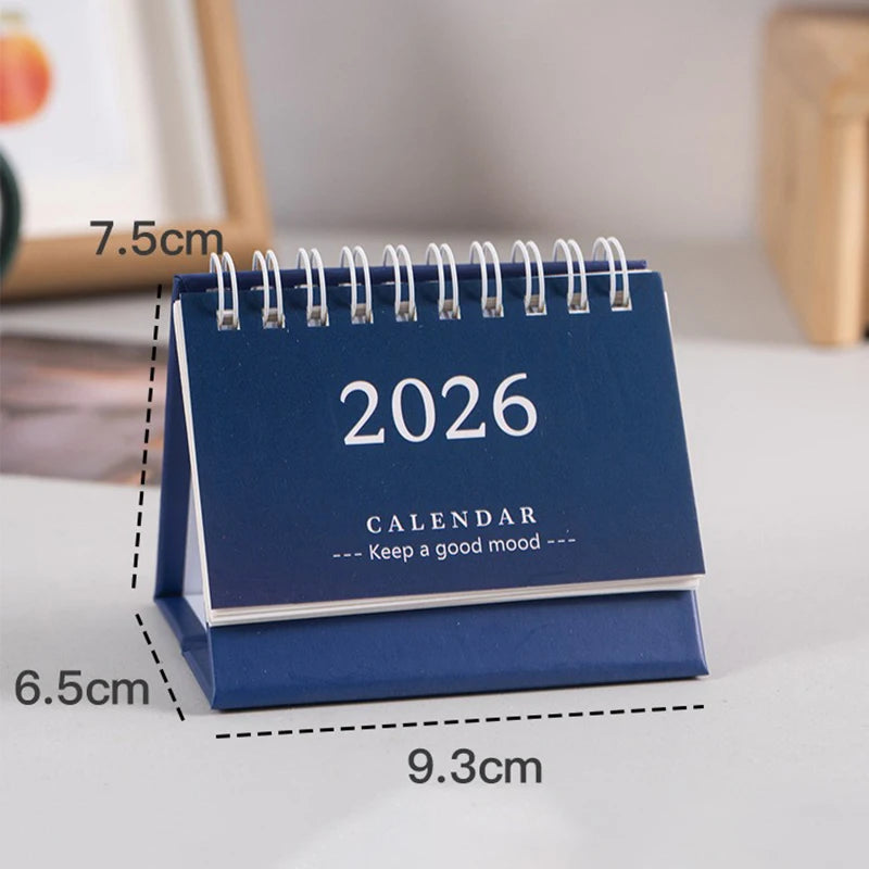 2026 Mini Desk Calendar Desktop Notepad Ornament Cute Simple Calendar,Christmas New Year Gift, Daily Planner Table Calendar
