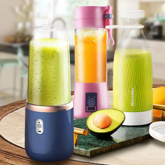 Portable Electric Juicer Blender - Multi Fruit Mixer  Milkshake Maker