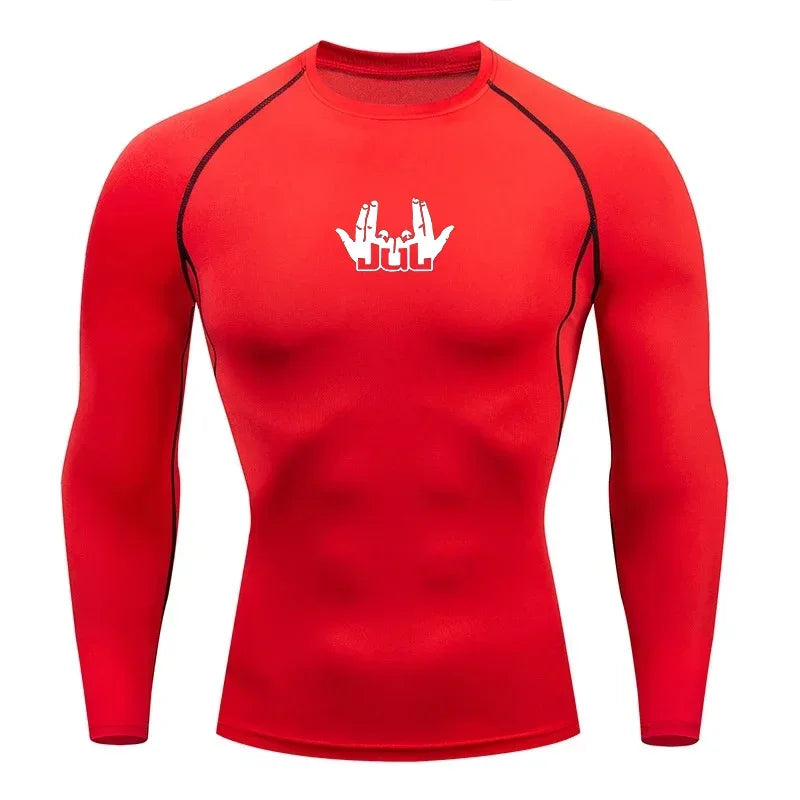 Men's Compression Shirt - Running Compression Tee | Long Sleeve Sports Shirt