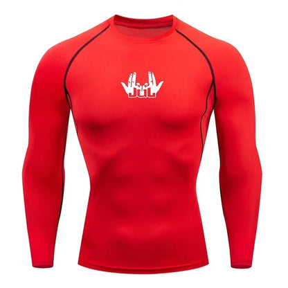 Men's Compression Shirt - Running Compression Tee | Long Sleeve Sports Shirt