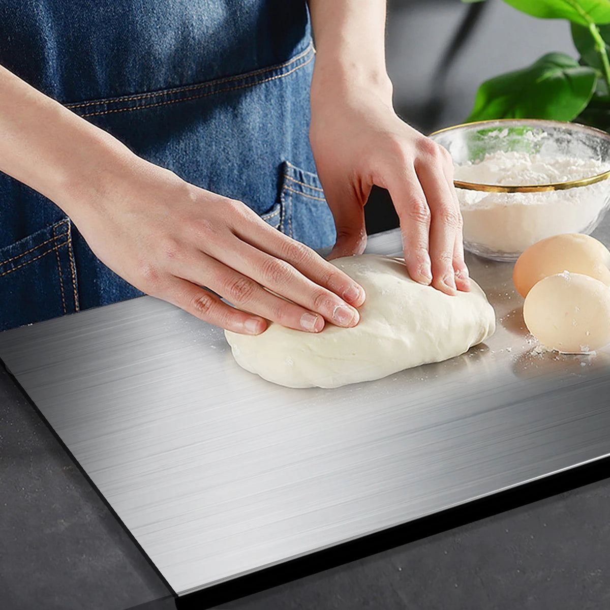 304 Stainless Steel Cutting Board – Hygienic Butcher Block Prep Board