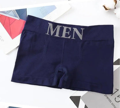 5PCS Thin High Elastic Men's Boxers Comfortable Plain Color Boxer Briefs Breathable Solid Underpants for Men