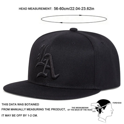 1piece Unisex Gothic Letter Embroidery Hip Hop Hat Outdoor Adjustable Sunscreen Leisure Hat Spring Autumn Travel Vacation
