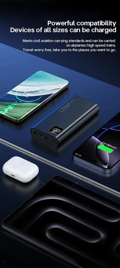 For Xiaomi Original 500000mAh Powerbank External Spare Battery Portable Charger For iPhone Samsung Super Fast Charging PowerBank