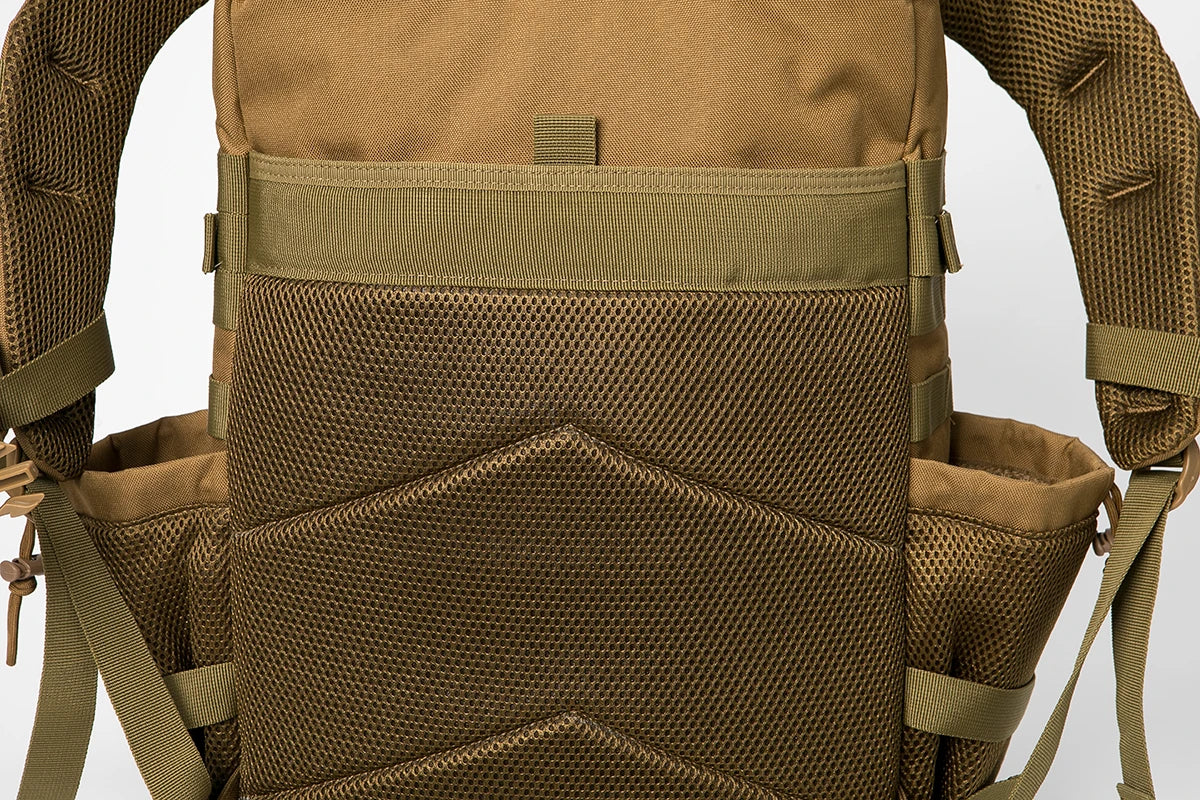 Tactical Backpack - 2545L Outdoor Rucksack with Dual Cup Holder for School Gym and Camping