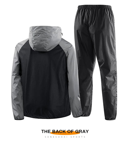 Sauna Suit Unisex Gym Clothing - Full Body Sweating Tracksuit for Weight Loss & Fitness