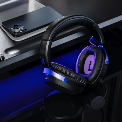 Akko GH300 Gaming Wireless Headphone with Mic Over-Ear Headset 7.1 Virtual Surround Sound Quad-Mode Head-mounted for Music Game