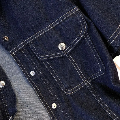 Women's Denim Jackets Streetwear Short Sleeve Summer Jean Jacket Outwear Ropa Mujer Fashion Retro Vintage Coat Cropped Tops