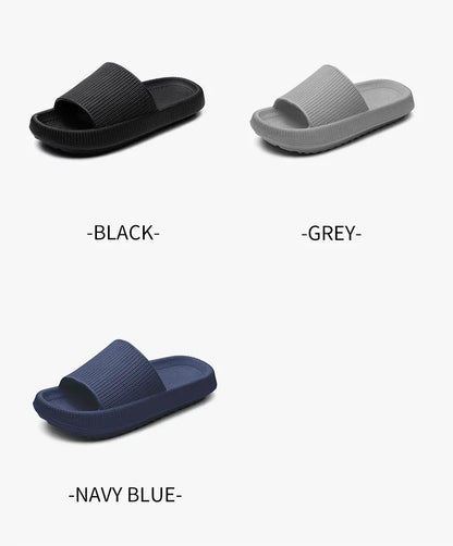 Eva's Simple Men's Slippers For Man Size 45 Poop Slippers. Wearing Soft-Soled Anti-Slip Shoes In Summer. And Women's Slippers
