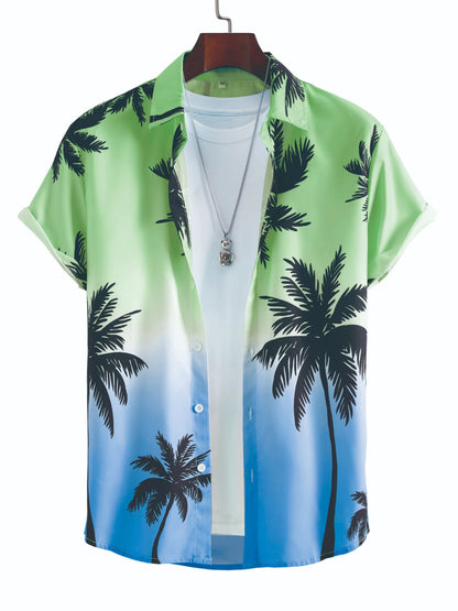 Hawaiian Men's Shirt Summer Outdoor Beach Men's Short-sleeved Shirt Urban Everyday Casual Men's Shirt Street Fashion Men's Shirt