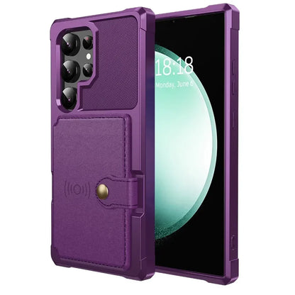 Card Wallet Case for Samsung Galaxy S24 S23 FE S25 Plus S22 S21 S26 Ultra A17 A37 A56 A36 A55 A35 A15 A54 A34 A52S A05S A05 A16