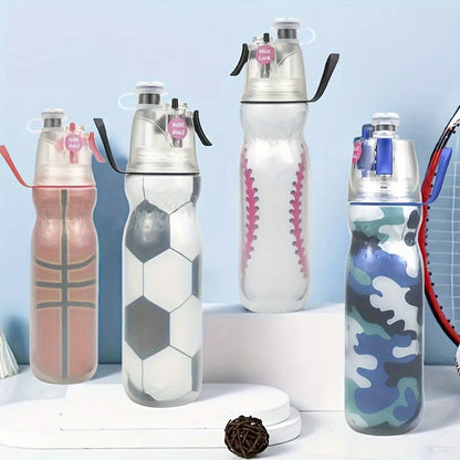 Spray Water Bottle Drinking Bottle Sports Bottle Cycling Bottle 590ml Gym & Cycling-Specific Triple-Layer Insulation Design.