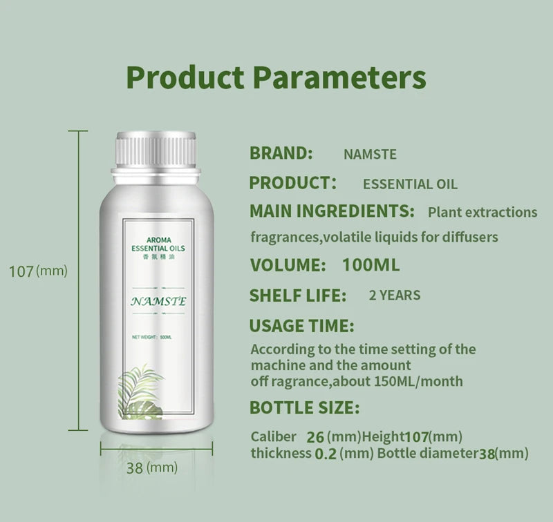 100ML Hotel Room Fragrance Diffuser - Home Air Freshener  Essential Oil Refills - ZOOMNSTORE