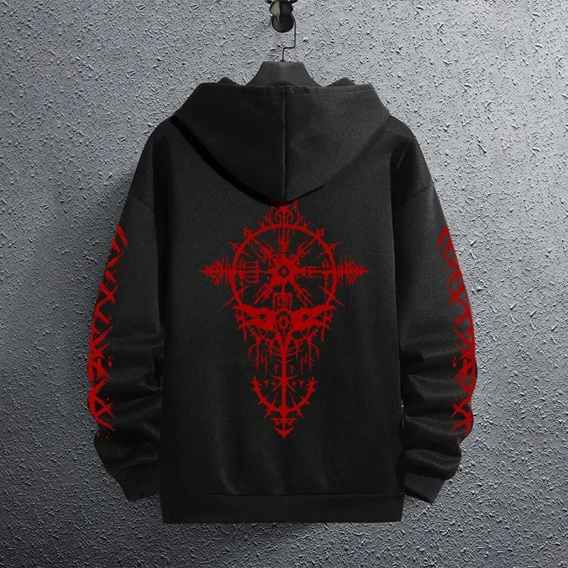 2025 Brand New Black Sweatshirts Autumn Winter Male Daily Casual Sporty Jogging Hoodie Men's Outwear Fashion Pullover