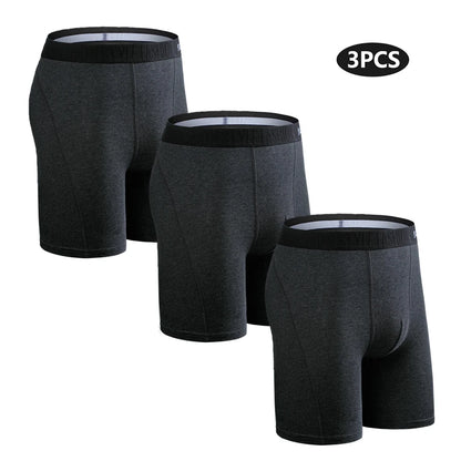 Mens Cotton Boxer Briefs - 3 Pack Comfortable Underwear