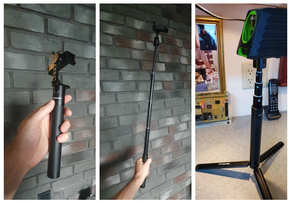 Extension Rod Pole Bar Adjustable Selfie Stick Handle Tripod for Dji OSMO Mobile 3 2 Zhiyun Smooth 4 X Q2 Moza S Handheld Gimbal