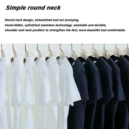 2026 New Fashion Bestseller Loose O-neck Cotton Short Sleeve T-shirt Stylish Breathable Daily Casual Unisex Tops For Men Women