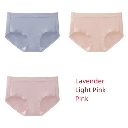 3Pcs Modal Women's Panties Lengthened Inner Crotch Female Briefs Underwear Underpants M-XXL 7A Level Antibacterial Sexy Soft Fit