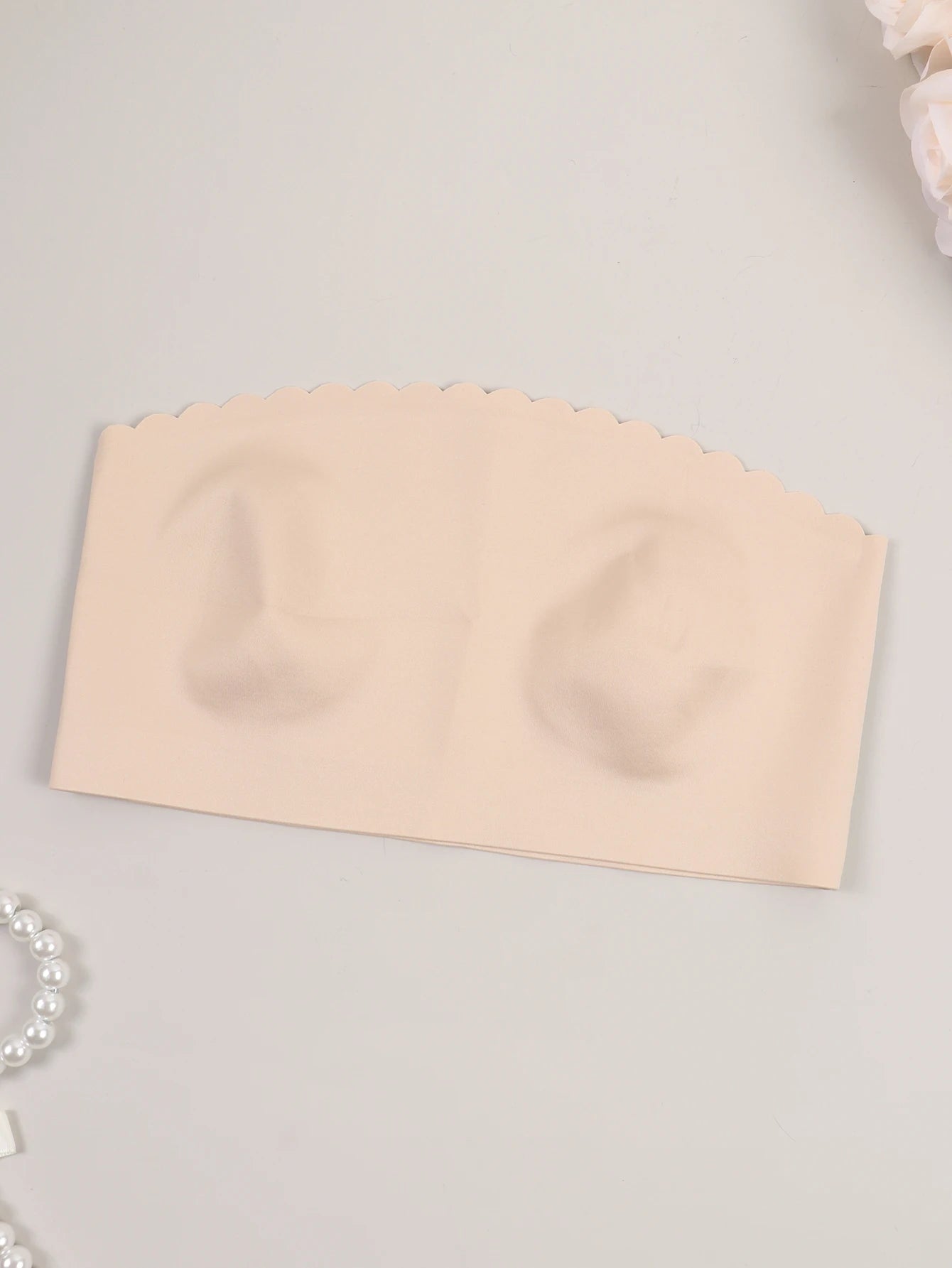Women's Half Cup Ultra Thin Silicone Non-slip Underwear  Seamless Strapless Wave Edge Tube Top Bra Off-the-shoulder Dress Linger
