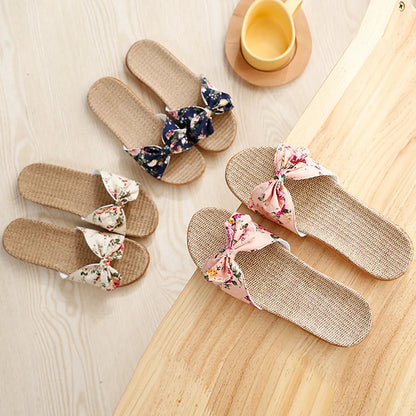 New Summer Ladies Slippers Outdoor Beach Sandals Bohemian Ethnic Style Handmade Espadrilles Platform Slippers Flip Flops Women