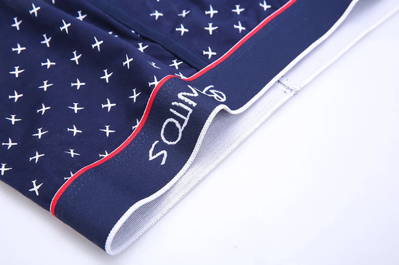 Mens Cotton Boxer Shorts - 4-Pack Underwear Set Soft and Comfortable