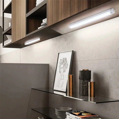 Motion Sensor Lamp Night Light Wireless LED USB Type C Rechargeable Lamp for Kitchen Cabinet Bedroom Wardrobe Staircase Lighting