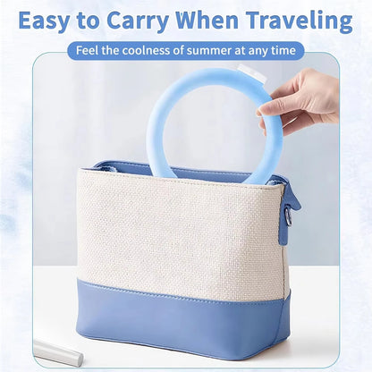 Summer Outdoor Cooling Neck Ring Running Portable Outdoor Sports Cooling Accessories Hands Free Gel Prevention Ice Neck Ring 1pc
