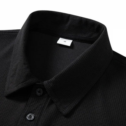 High end fashion polo shirt embroidered long sleeved men's clothing autumn new comfortable and breathable casual brand T-shirt