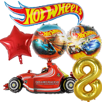 Hot Wheels Birthday Party Set - Racing Car Tableware Decor  Supplies