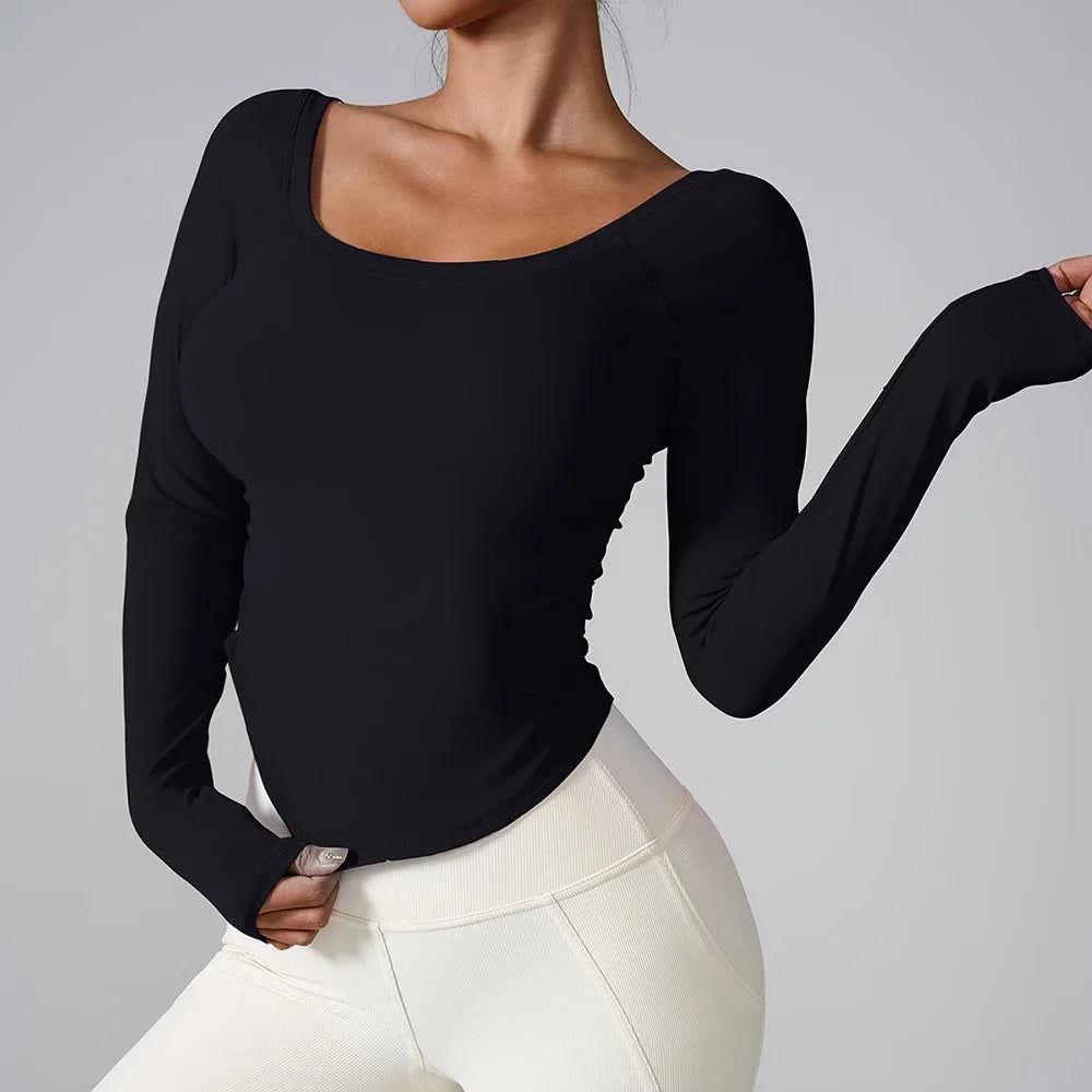 Women Yoga Shirts - Plus Size Sportswear Top | Breathable Quick Dry Fitness Workout Shirt