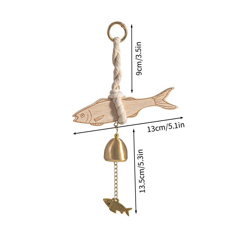Wooden Door Bell Japanese Wind Chime Door Chime Room Decor Home Front Doorbell Landscape Bell Shopkeeper Remind Bell 풍경