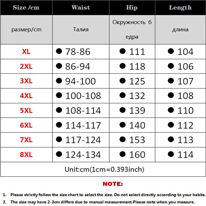 Large Size Men's Casual Pants XL-8XL Plus Size Straight Loose Fit Trousers Elastic Waist Oversized Cotton SweatPants Outdoor