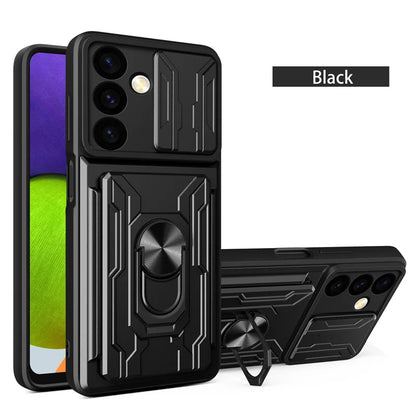 Case For Samsung Galaxy S26 S25 S24 S23 S20 S21 S22 Ultra Plus FE Note 20 Ultra Cover Grade Card Slot Armor Fundas Coque