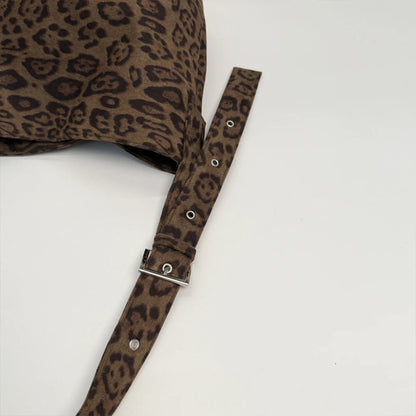 Leopard Print Tote Bag – Large Capacity Crossbody Shoulder Bag for Autumn Winter