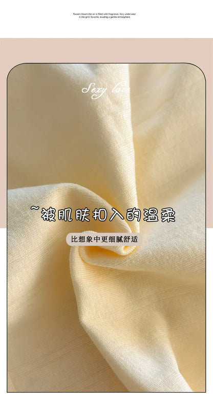 Women Underwear Pure Cotton Antibacterial Properties Underpants Cute Cartoon Waist Extended Crotch Women's Girl Triangle Pants