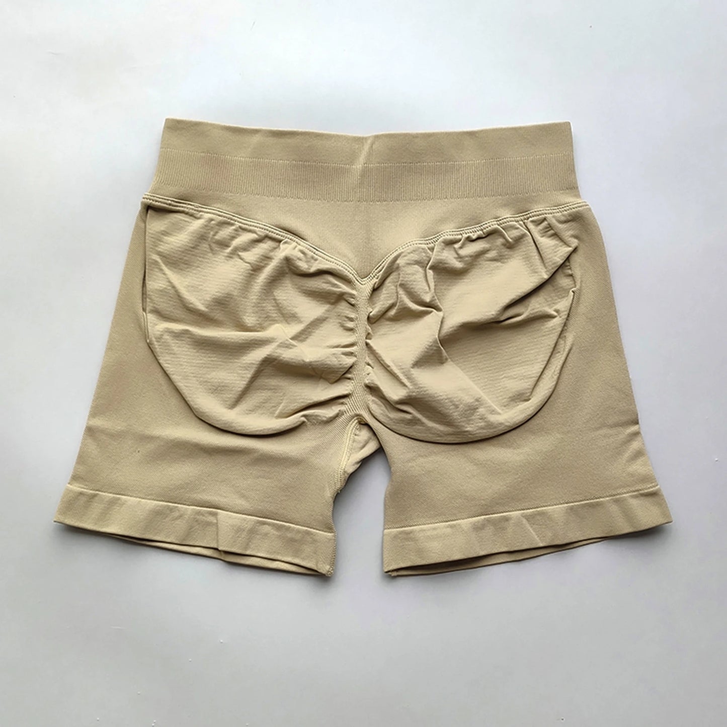 Women Gym Shorts - High Waisted Seamless Workout Shorts With Scrunch Butt Design