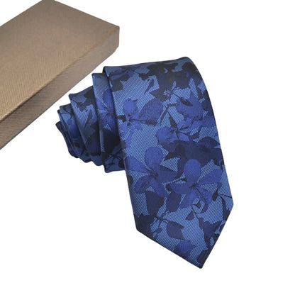 Mens Jacquard Tie - Floral Dot Necktie for Weddings  Daily Wear