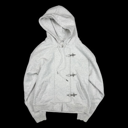 Y2K American Vintage Washed Streetwear Hoodie Women Hook Clasp Zip Up Drawstring Loose Winter Outerwear Casual Daily Wear 2026