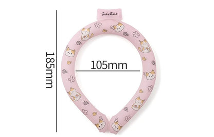 Hot! Japanese summer 28° heatstroke prevention cooling ice collar outdoor sports ice neck cooling ring cartoon PCM neck ring