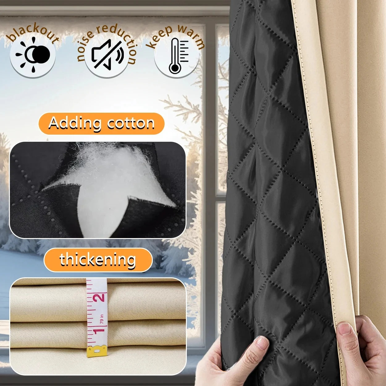 Blackout Curtains | Custom Thermal Waterproof Soundproof Curtains for Bedroom & Living Room