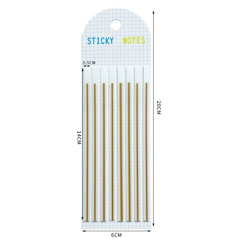 160 Sheets Transparent waterproof Mark Line Index Memo Pad Sticky Notepads Paper Sticker Notes School Supplies Stationery