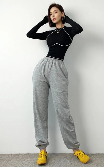 Women Yoga Shirt - Breathable Long Sleeve Blouse | Fitness Crop Top Workout Sportswear