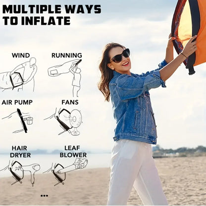 Portable Folding Inflatable Lazy Sofa Outdoor Camping Inflatable Lounger Sofa Furniture