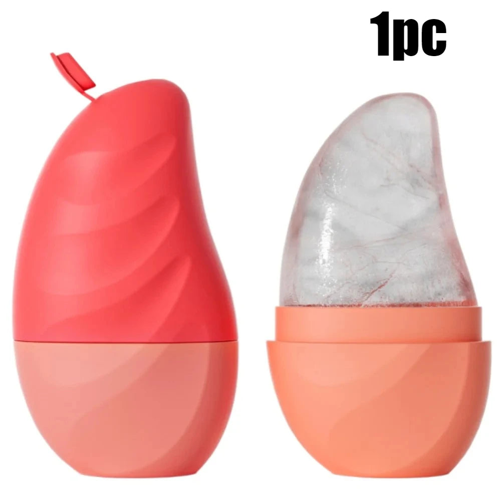 Ice Face Roller Ice Cube Beauty Massage Silicone Ice Mold for Eye Puffiness Ice Facial Roller Shrink Pores Reduce Swelling Gifts