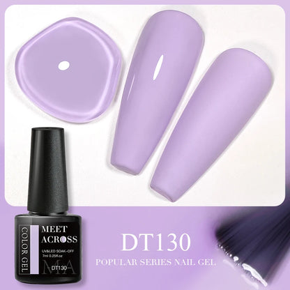 Pink Dried Flower Gel Nail Polish - Natural Flower Fairy Art Soak Off UVLED Varnish