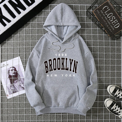 2025 Winter New Women's Hoodie High Street Unisex style Double Pockets Sweatshirts Outerwear Plus-Size Women's Clothing CYXX227